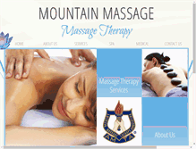 Tablet Screenshot of mountainmassage.biz